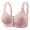 Hot Pink, variant on Front Closure Bra for Women with Lifting and Side Support, Solid Color T-Shirt Bra, Comfortable Everyday Underwear