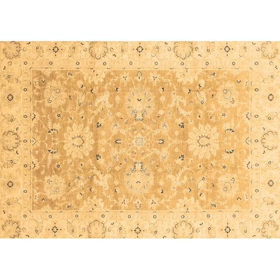 Ahgly Company Indoor Rectangle Oriental Brown Traditional Area Rugs, 6' x 9'