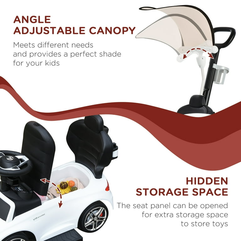 Push car hotsell with sun shade