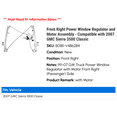 thumbnail image 2 of Front Right Power Window Regulator and Motor Assembly - Compatible with 2007 GMC Sierra 3500 Classic, 2 of 2