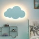 thumbnail image 1 of RV Lámpara de pared con luz de nube, pantalla acrílica moderna con luces LED integradas para habitación de niños, iluminación cálida, azul Rojo Verde, 1 of 5