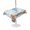 Grey, variant on Outdoor Tablecloth with Umbrella Hole for Patio/Picnic/Party/Camping, Jellyfish Coastal Waterproof Table Cloth Square Cover Washable, Summer Nautical Starfish Coral Brown Anchor (54"x 54")