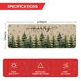 thumbnail image 5 of Sm:)e Trees Merry Christmas Floor Doormat 17x47 Inch Winter Decorative Rug Non-Slip Washable, 5 of 6