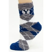 BYU Cougars Argyle Fuzzy Sock