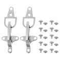 thumbnail image 3 of KALLORY 2Pairs Silver Belt Buckles Rectangular Zinc Alloy for Belt Buttons Connector Men Women Clothing Accessories, 3 of 8