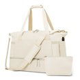 thumbnail image 1 of Bolsa de deporte de yoga para mujer Bolsa de equipaje de mano de 3 piezas Bolsa de fin de semana de gran capacidad (Beige), 1 of 3