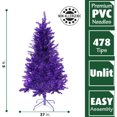 thumbnail image 5 of Fraser Hill Farm 5-Ft. Festive Tinsel Christmas Tree, Purple, 5 of 5