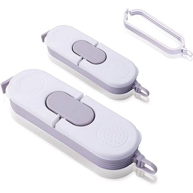 Bag Clips for Food, Food Storage Sealing Clips with Pour Spouts,Plastic Cap Sealer Clips, Pour and Seal Food Snack Bag Clips Sealer, Keep Food Fresh, Great Kitchen Gadgets (2PCS) (CL-011)