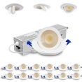 thumbnail image 1 of Adetu luz LED empotrable con gimbal de 2" y 5 CCT, 5 W, paquete de 12, 1 of 9