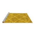 thumbnail image 2 of Ahgly Company Machine Washable Indoor Rectangle Abstract Yellow Modern Area Rugs, 3' x 5', 2 of 4