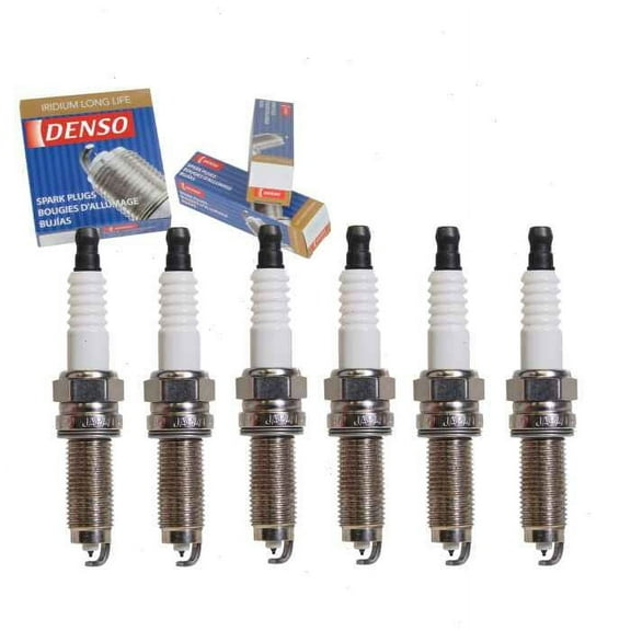 6 pc DENSO Iridium Long Life Spark Plugs compatible with Acura RDX 3.5L V6 2013-2017