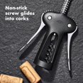 thumbnail image 3 of Sacacorchos y Abrebotellas OXO Good Grips con Palancas Negro, 3 of 6
