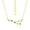 K Gold, variant on S925 Sterling Silver Twelve Constellation Zircon Necklace For Women