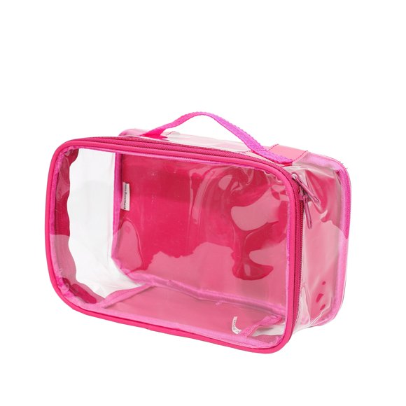 Cubo de embalaje de viaje EZpacking Clearview con asa rosa
