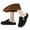 X1 Black, variant on Ticikt Women's Scuff Slippers Furry Cute Curly Faux Wool Slip-on Indoor Memory Foam House Shoes,Color:White,Size:5.5