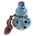 thumbnail image 1 of 6 Agujeros Alto C Ocarina Cerámica Ocarina Flauta de Cerámica Coleccionable Alto C Tono Principiante Ocarina Cerámica Colgante Flauta Azul, 1 of 5