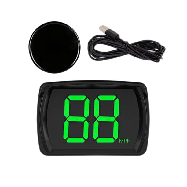 Pantalla frontal HUD, velocímetro, accesorios para automóviles, vehículo universal digital Verde