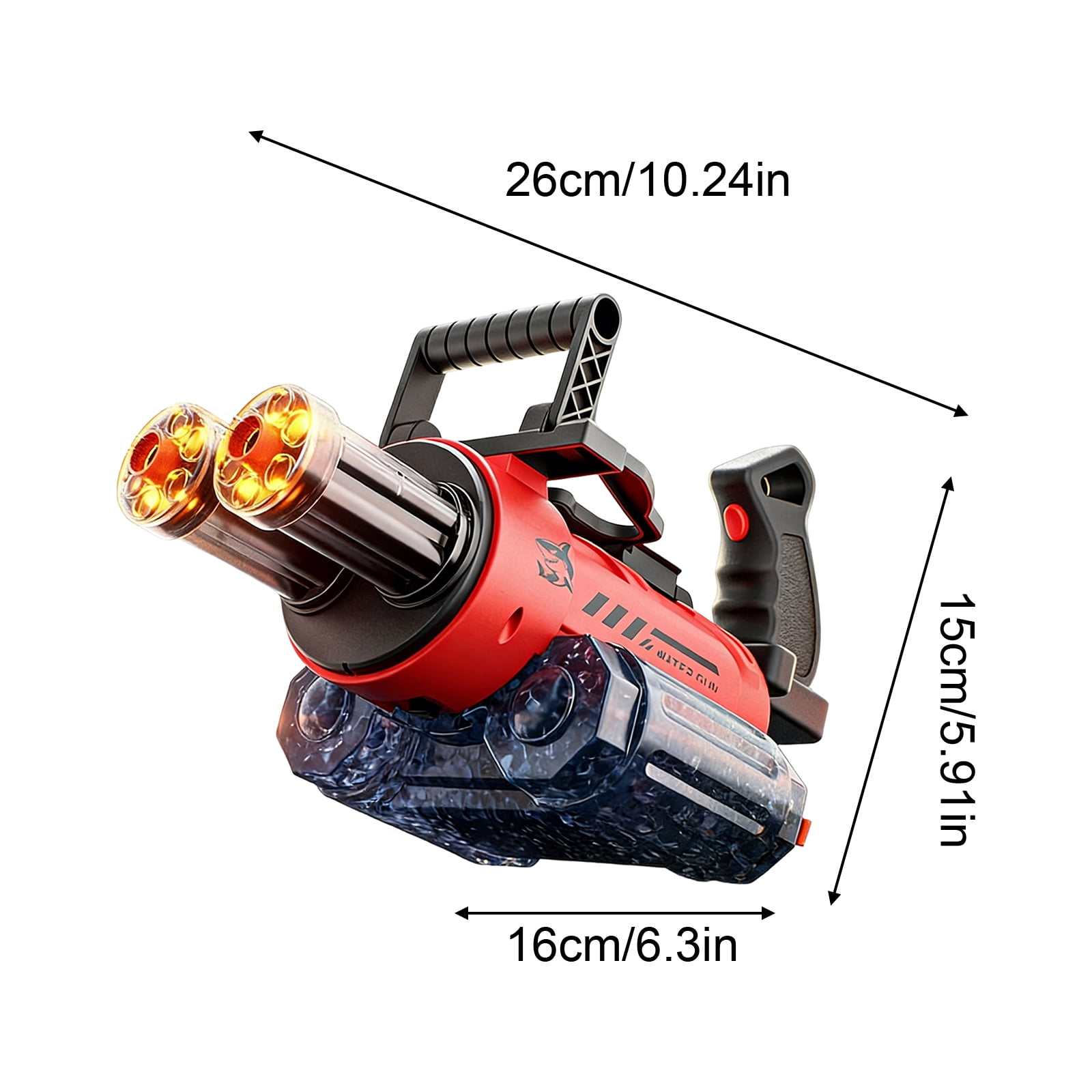 New Release! 2-in-1 Auto Water Absorption Electric Blaster, Flexible Mechanical Linkage, Fast Continuous Water Output, Portable Toy for Pool, Beach & Backyard Upgrade Black