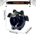 thumbnail image 3 of XIANXIAN Halloween Ceramic Bat Candlestick Holder Decor, Funny Halloween Bat Candlestick Decoration, Bat Shaped Candy Bowl, Ashtray, Novelty Ornament Design for Tabletop​​, 3 of 9