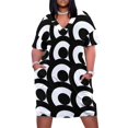 thumbnail image 1 of Vestido de bolsillo suelto Mod Montage (negro) vestidos para mujer 2025 Vestidos de fiesta Ropa de mujer, 1 of 7