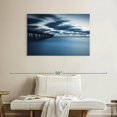 thumbnail image 2 of Elephant Stock Virginia Beach Wall Art - Horizontal Canvas Wall Art - Living Room Wall Decor - Places Canvas - Purple And Gray Decor - 39" x 26", 2 of 8