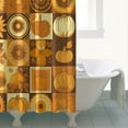 thumbnail image 4 of Thanksgiving Autumn Fall Maple Leaves Pumpkin Harvest Shower Curtains,Reusable Bath Curtain with Hooks Basic Polyester Fabric Curtains for Bathroom Bathtub Autumn Holiday, 4 of 5