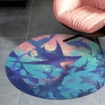 thumbnail image 4 of Underwater World Round Carpet Circle Rug Outdoor Patio Area Rug Washable Large Area Rugs Hallway Room Decor Fitness Mats, 4 of 8
