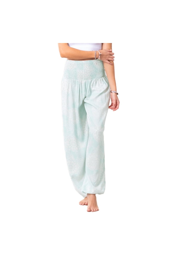 Lotus and Luna Harem Pants Thai Pants for Women Perfect for Beach & Lounge, Caicos Harem Pants S/M
