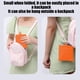 thumbnail image 5 of Bolsa de compras plegable, grande, multicolor, impermeable, con asas reforzadas para compras pesadas, ideal para quienes buscan el medio ambiente y para ir al mercado. Aestivo | Naranja |, 5 of 7