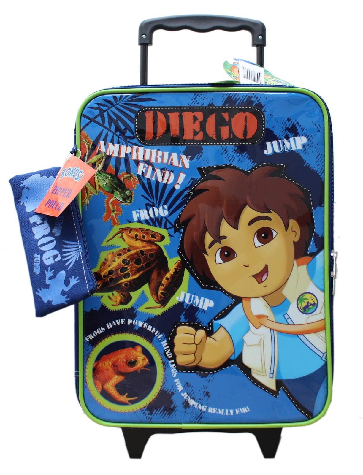 Rolling Backpack Go Diego Go! "Amphibian Find!" Luggage Style Kids