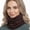 Brown, variant on Winter Warm Thermal Warm Fleece Neck Gaiter - Multi 20 in 1 Headgear Face Covering - Neck Warmer Ski Balaclava Hat Scarf Face Covering - Black