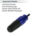 thumbnail image 6 of 16mm Motorcycle Slider Frame Aluminum Alloy Wheel Fairing Protection Crash Pad Protector Guard 27mm 150mm Bolt Nut Blue 1 Set, 6 of 7