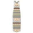 thumbnail image 5 of IROINNID Women's V-Neck Sundress Casual Sleeveless Printing Loose Vest Maxi Dress Long Dress Pocket Full-Length Dress, 5 of 6