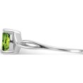 thumbnail image 4 of 14K White Gold Peridot Birthstone Ring (Size 7) Made In India xbr427, 4 of 5