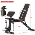 thumbnail image 6 of GIKPAL 7 Positions Adjustable Weight Bench With Extended Headrest and Leg Extension,Foldable Workout  Bench Weight Bench Press for Full Body Strength Training,Maximum Weight 770 Lbs., 6 of 8