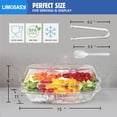 thumbnail image 3 of Bandeja refrigerada para verduras LIMOEASY, 38 cm, transparente, con 4 compartimentos, 3 of 6