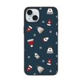 thumbnail image 1 of Funda navideña para iPhone 15, a prueba de golpes, con PC y TPU para cámara dual., 1 of 8