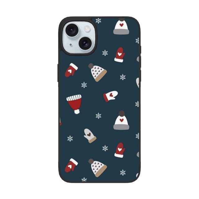 Funda navideña para iPhone 15, a prueba de golpes, con PC y TPU para cámara dual.