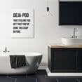 thumbnail image 2 of Stupell Industries Deja Poo Funny Bathroom Word Design Canvas Wall Art by Leah Straatsma, 2 of 6