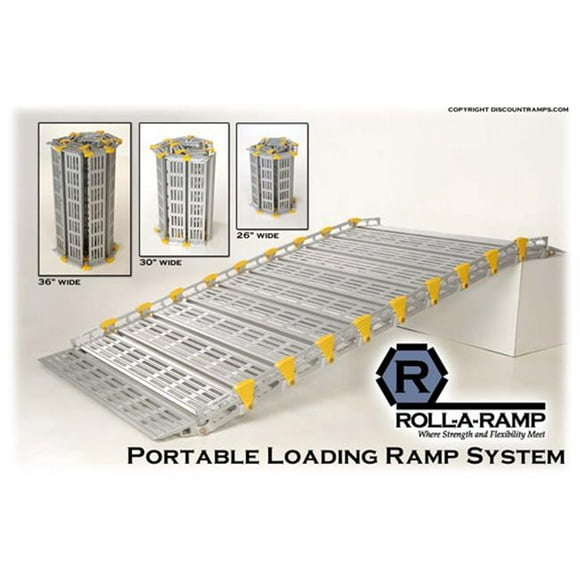 Roll-A-Ramp Rampe de Chargement Portative 30 Po x 48 Po