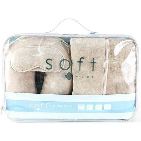 Soft Hugwear Deluxe Travel Essentials Set Tan ($24.99 Value)