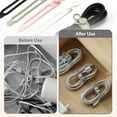 thumbnail image 4 of Organizador de Cables Datos, Bridas Silicona Mejoradas, Gestión Reutilizable, Elásticos, 4 of 9