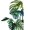 thumbnail image 1 of Cateissary Juego de 2 hojas de pegatinas de pared, papel tapiz de PVC para plantas, decoración autoadhesiva, calcomanías extraíbles Decoración del hogar Tipo izquierdo, 1 of 6