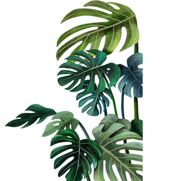 Matsuzay Juego de 2 hojas de pegatinas de pared, papel tapiz grande de PVC moderno atractivo, decoración artesanal, calcomanías extraíbles Decoración del hogar Tipo izquierdo