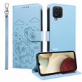 thumbnail image 5 of Case for Samsung Galaxy A12/m12 Card Slot Holders Wrist Strap Pocket Leather Dog Embossed, 5 of 5