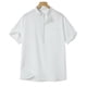 thumbnail image 2 of Ceisia Men's Shirt | Loose Stand Collar Short Sleeve Cotton-Linen Shirt | Breathable Textured Wrinkle (Multiple Solid Colors) Gift, 2 of 8
