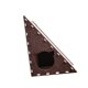 thumbnail image 1 of Rascador para gatos, protección para muebles, casita para gatos triangular vertical de fieltro. Marrón y blanco, 1 of 9