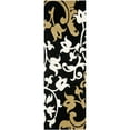 thumbnail image 4 of SAFAVIEH Soho Aaron Abstract Floral Wool Area Rug, Black/Multi, 5' x 8', 4 of 10