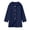 Navy, variant on Girls Long Overcoat Single Breasted Hooded Fall Winter Fashion Jackets Thicken Thermal Casual Outwear with Pockets (14-15Years, Light Blue)