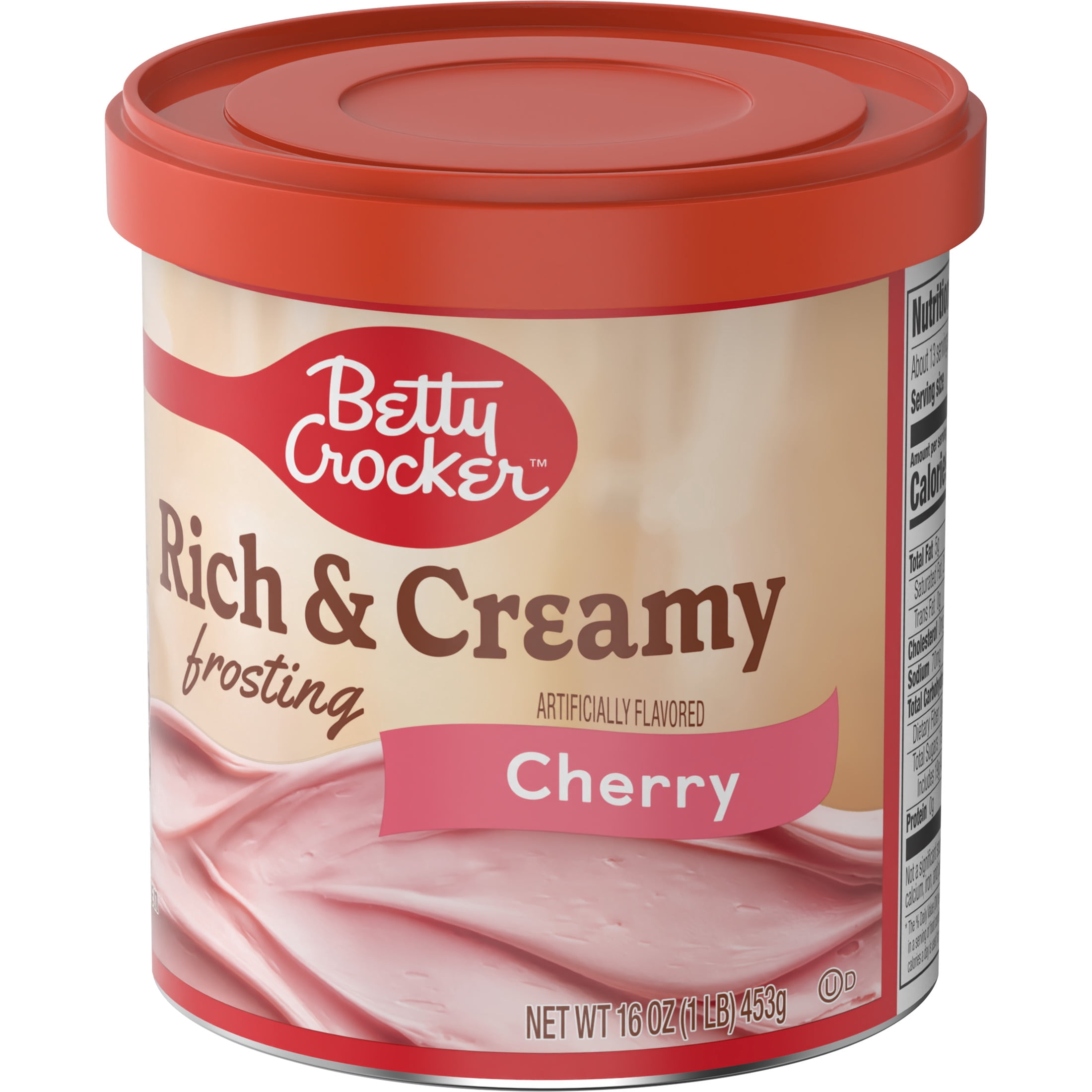 Betty Crocker Rich and Creamy Cherry Frosting, Gluten Free, 16 oz